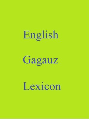 cover image of English Gagauz Lexicon